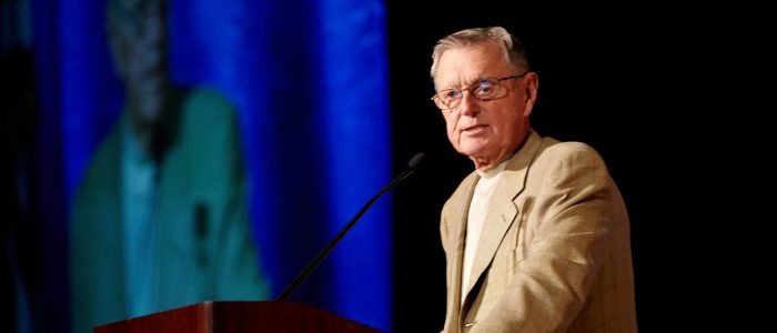Bill Moore speaking at the installation of Scott Matthias as CAR President in 2011.